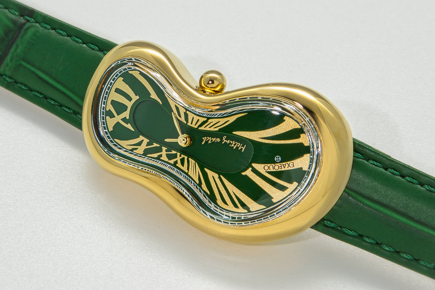 Melting Watch Gold Green