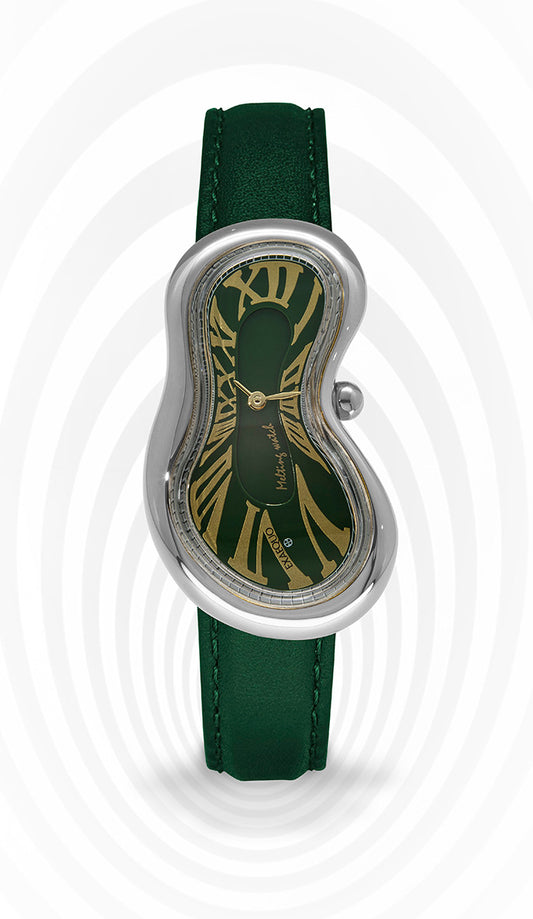 Melting Watch Silver Green