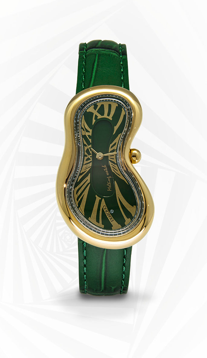 Melting Watch Gold Green