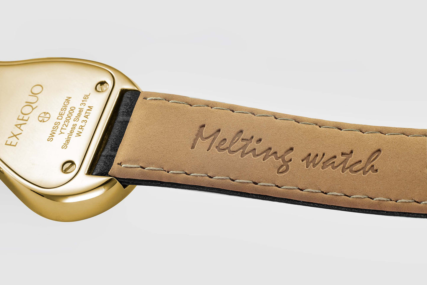 Melting Watch Gold Black