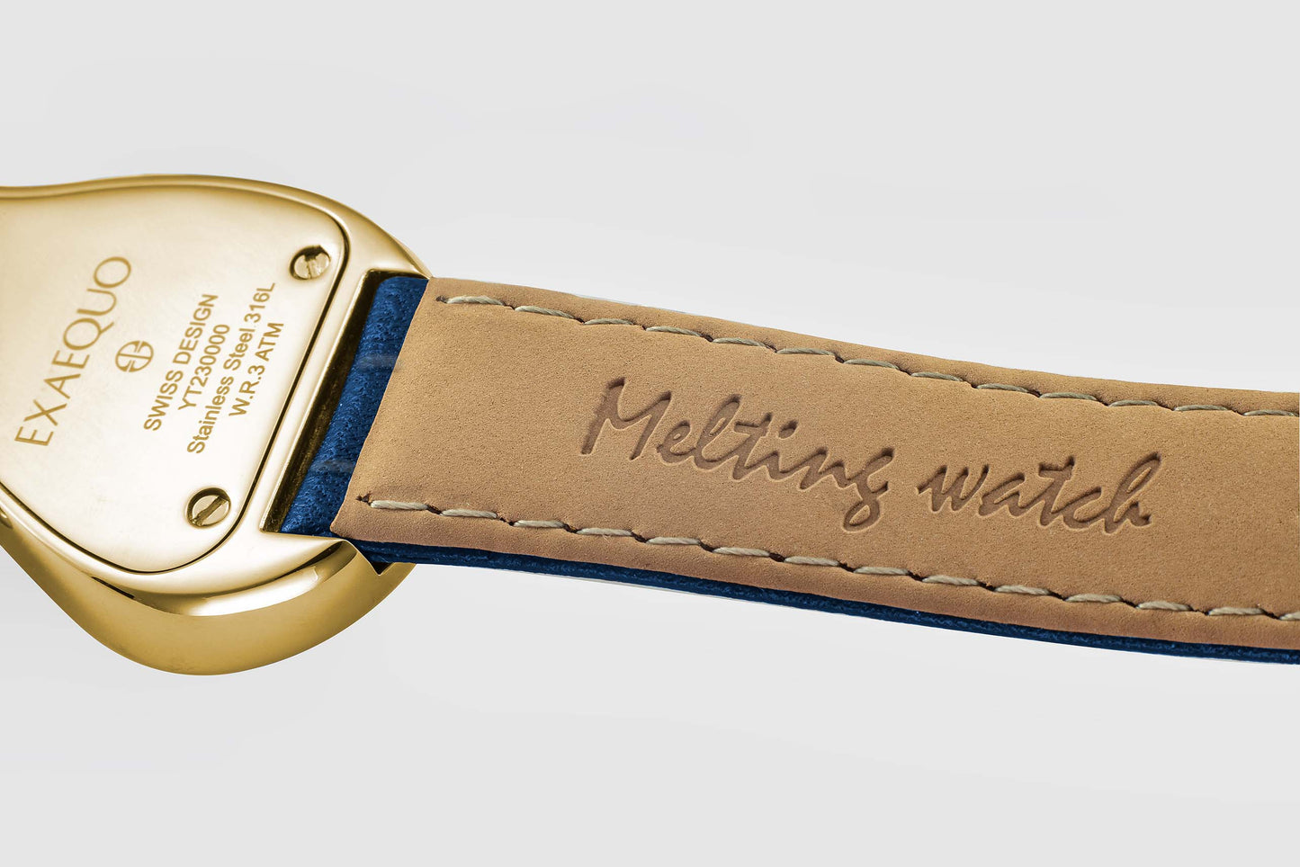 Melting Watch Gold Blue