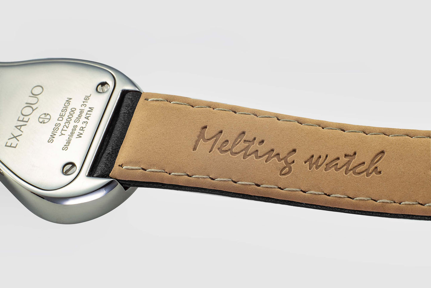 Melting Watch Silver Black