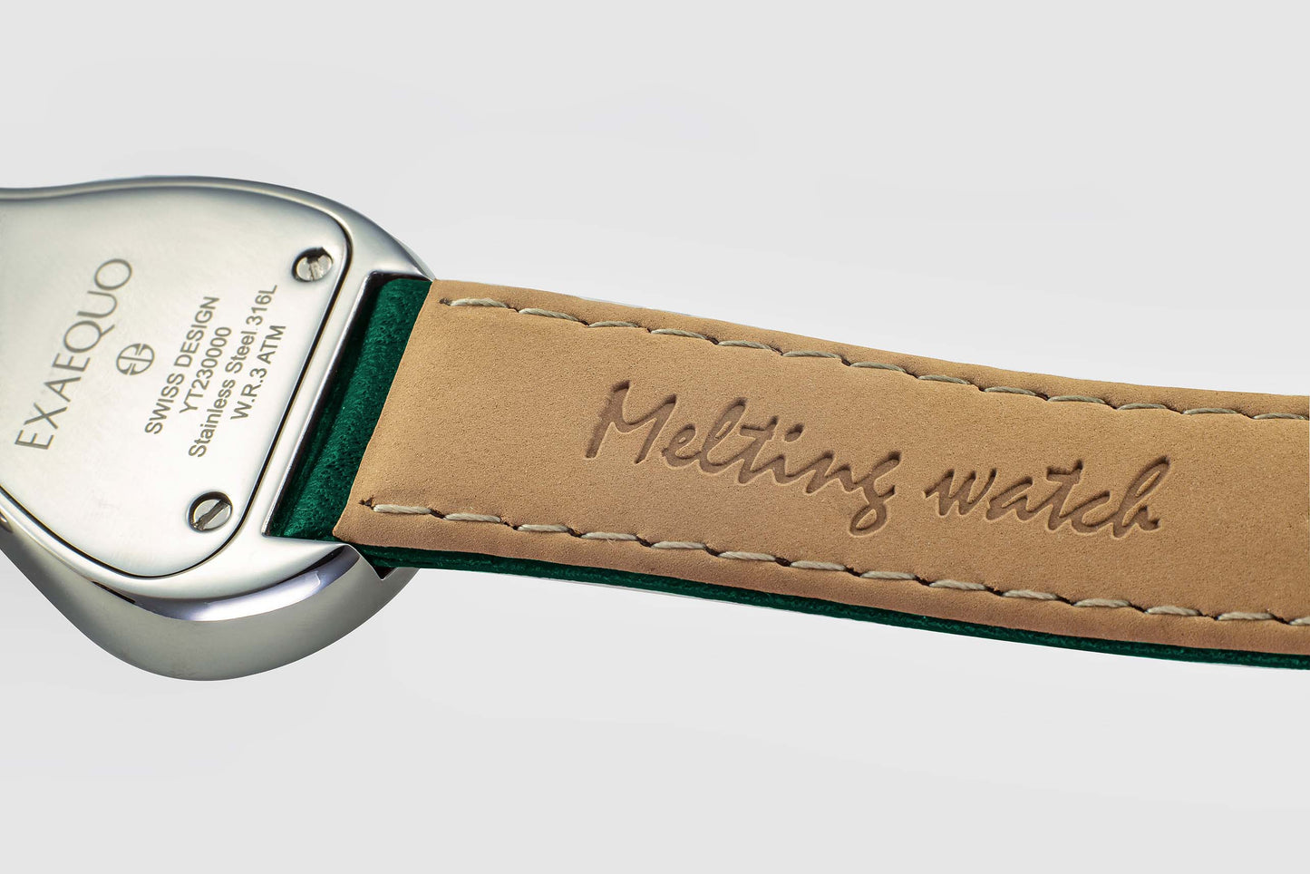 Melting Watch Silver Green